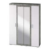 Инстайл шкаф для белья ШК 31 бетон/белый БТС